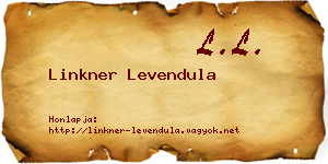 Linkner Levendula névjegykártya